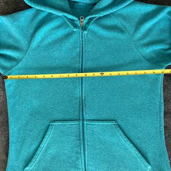 Carhartt - Women's Teal Full Zip Logo Soft Fleece Hoodie , Medium (8/10) - Picture 7 of 10